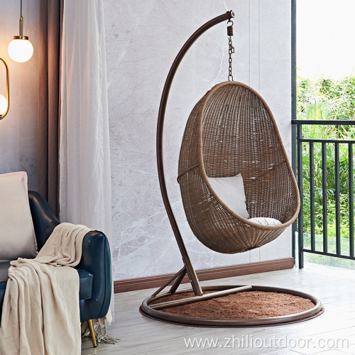 Rattan Outdoor Furniture Metal Egg Patio Hanging Chair